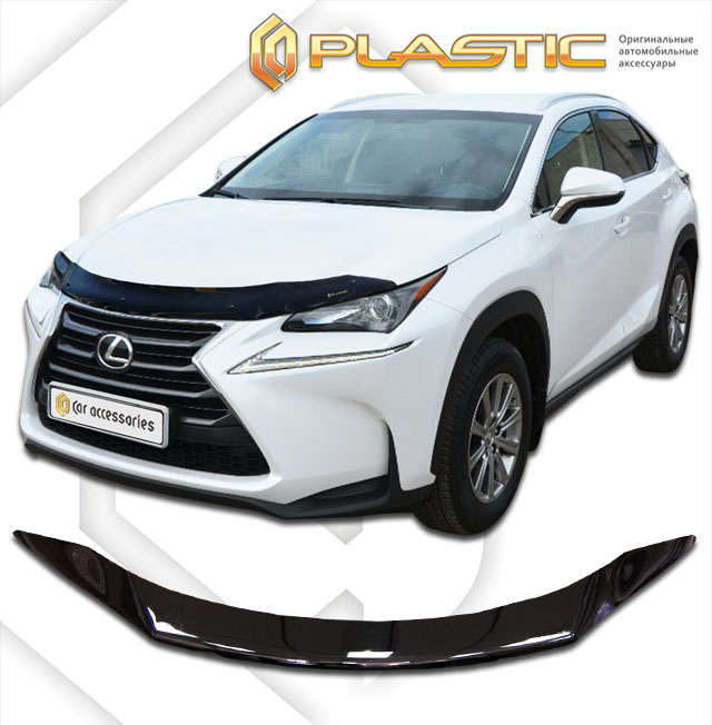 Дефлектор капота (Classic черный) Lexus NX I поколение, I поколение рест., джип/suv 5 дв.