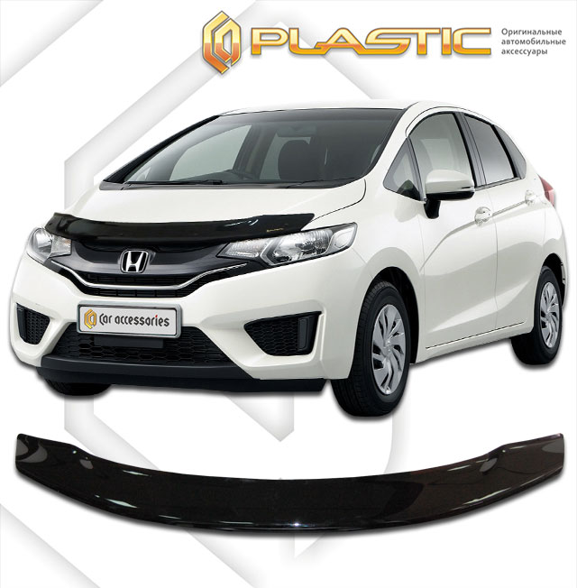 Дефлектор капота (Серия "Полноцвет" Коллекция) Honda Fit 