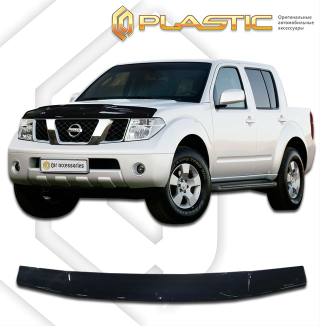 Дефлектор капота (Classic черный) Nissan Navara 