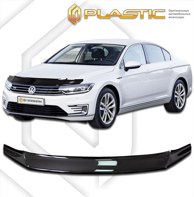 Дефлектор капота (Classic черный) Volkswagen Passat VIII поколение, VIII поколение рестайлинг, седан
