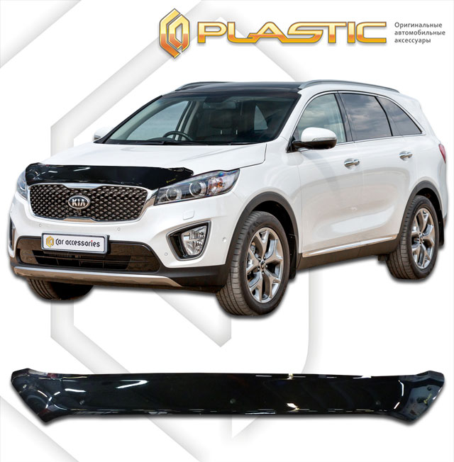 Дефлектор капота (Classic черный) Kia Sorento Prime III поколение