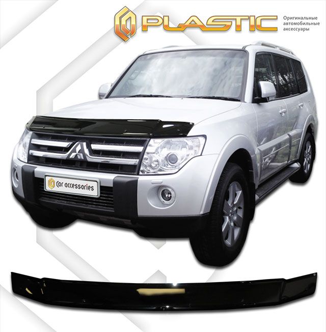 Дефлектор капота (Серия "Полноцвет" Коллекция) Mitsubishi Pajero 3 Door