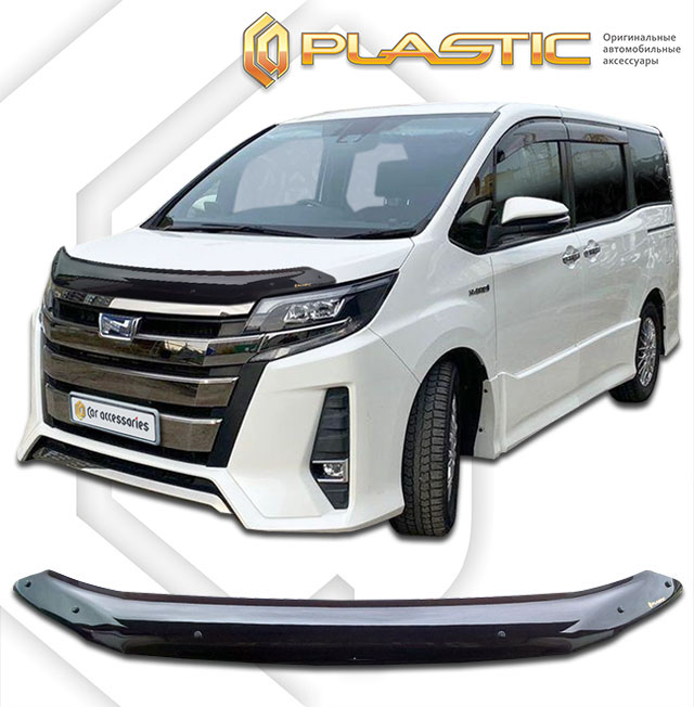 Дефлектор капота (Classic черный) Toyota Noah III поколение рестайлинг, минивэн, рынок Японии