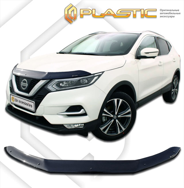 Дефлектор капота (Classic черный) Nissan Qashqai 