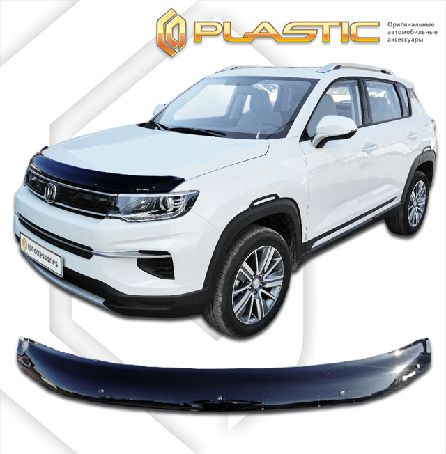 Дефлектор капота (Classic черный) Changan CS35 plus I поколение, джип/suv 5 дв., рынок России