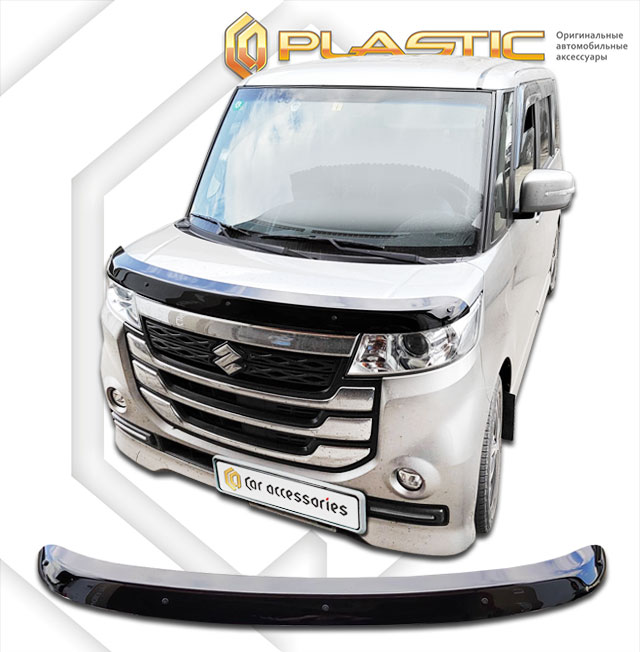 Дефлектор капота (Classic черный) Suzuki Spacia Custom Concept, Custom Hybrid XS