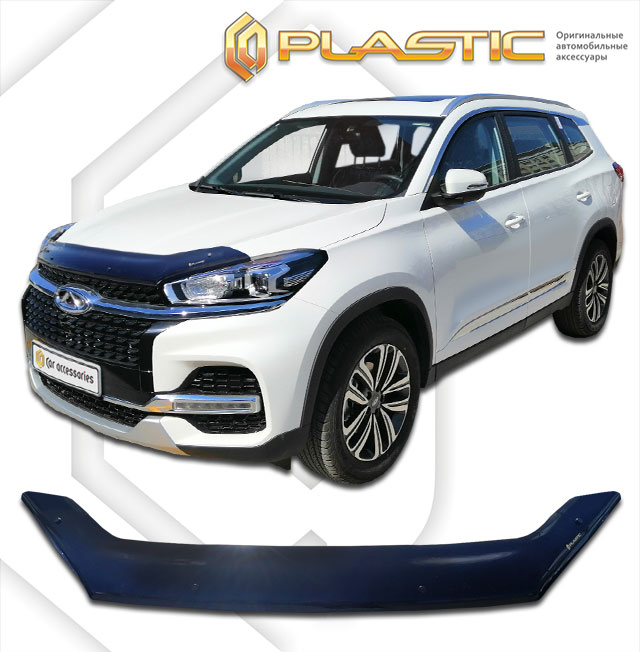 Дефлектор капота (Classic черный) Chery Tiggo 8 I поколение, джип/suv 5 дв., рынок России