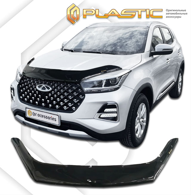 Дефлектор капота (Classic черный) Chery Tiggo 4 pro I поколение, джип/suv 5 дв.