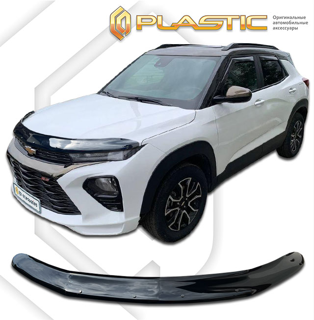 Дефлектор капота (Classic черный) Chevrolet TrailBlazer III поколение, джип/suv 5 дв., рынок РФ, рынок США