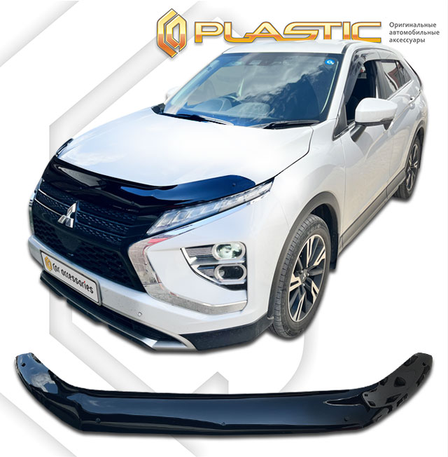 Дефлектор капота (Classic черный) Mitsubishi Eclipse Cross I поколение рестайлинг, джип/suv 5 дв.