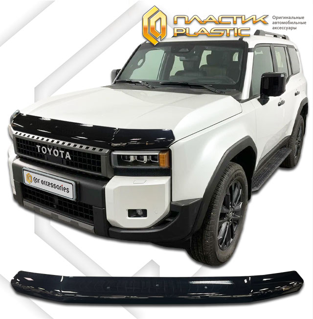 Дефлектор капота (Classic черный) Toyota Land Cruiser Prado V поколение, джип/suv 5 дв.