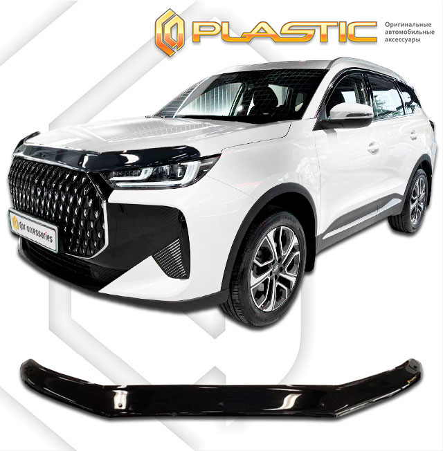 Дефлектор капота (Classic черный) Tenet T7 I поколение, джип/suv 5 дв.