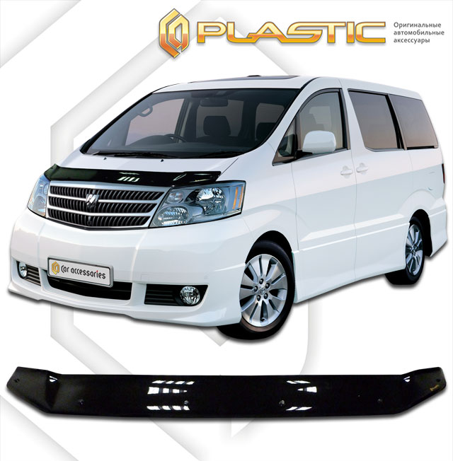 Дефлектор капота (Classic черный) Toyota Alphard 