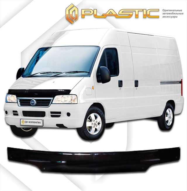 Дефлектор капота (Classic черный) Fiat Ducato II поколение рестайлинг, автобус/фургон, рынок России