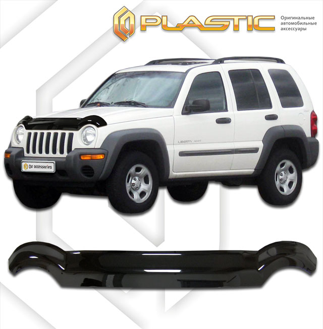 Дефлектор капота (Classic черный) Jeep Liberty 