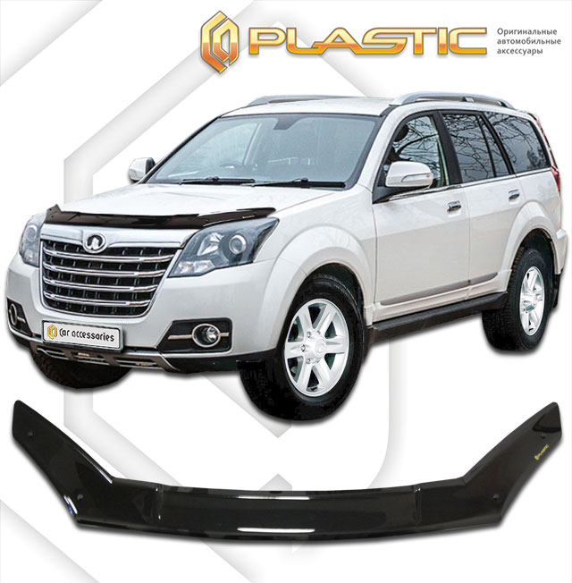 Дефлектор капота (Classic черный) Great Wall Hover H3 New 