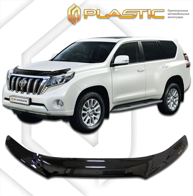 Дефлектор капота (Classic черный) Toyota Land Cruiser Prado IV поколение рестайлинг, джип/suv 5 дв. 