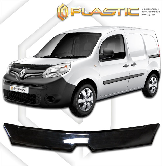 Дефлектор капота (Classic черный) Renault Kangoo 