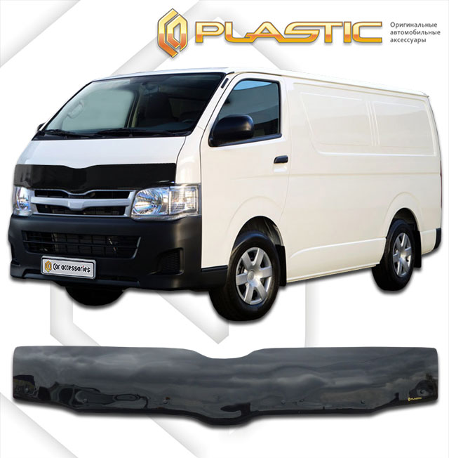 Дефлектор капота (Classic черный) Toyota Hiace Правый Руль