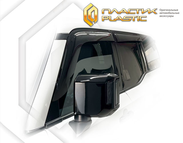 Ветровики дверей (Classic полупрозрачный) Toyota Land Cruiser Prado V поколение, джип/suv 5 дв.