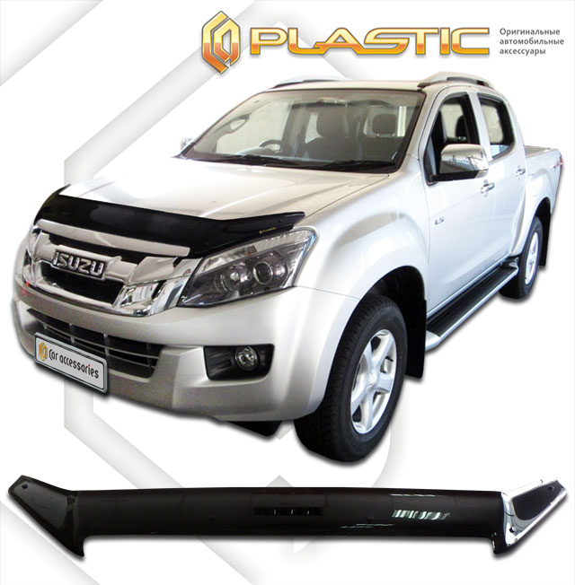 Дефлектор капота (exclusive) (Classic черный) Isuzu D-MAX Double Cab