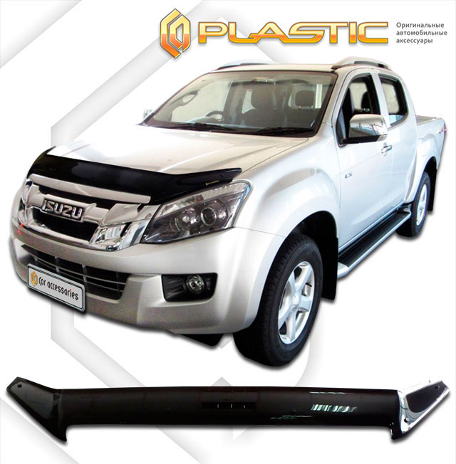 Дефлектор капота (exclusive) (Classic черный) Isuzu D-MAX Extended Cab