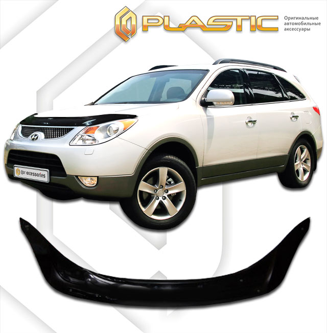 Дефлектор капота (exclusive) (Classic черный) Hyundai ix55 