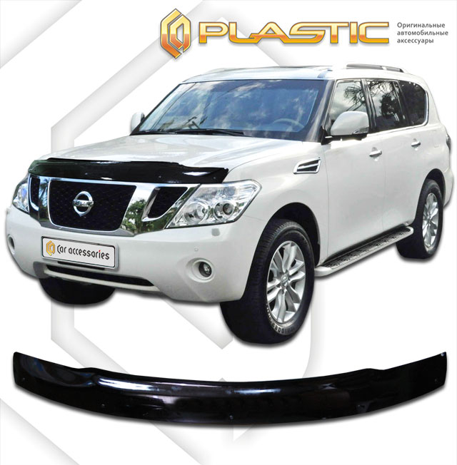 Дефлектор капота (exclusive) (Серия "Полноцвет" Коллекция) Nissan Patrol 