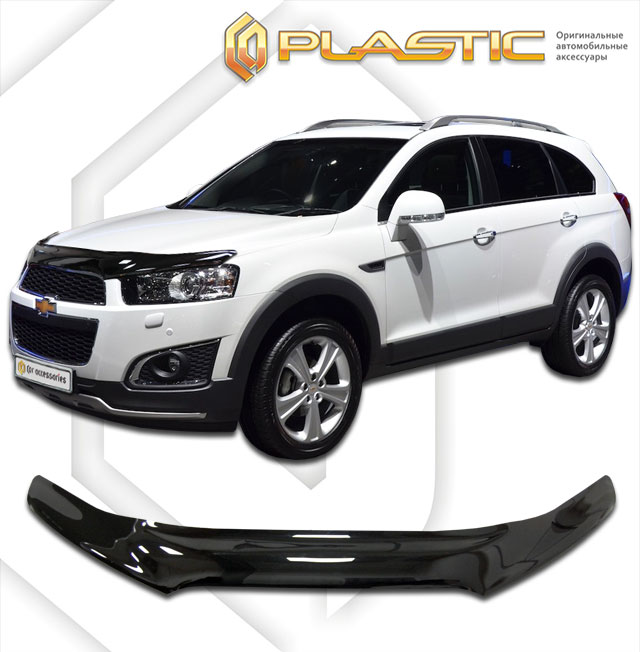 Дефлектор капота (exclusive) (Classic черный) Chevrolet Captiva 