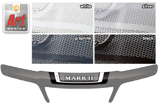 Дефлектор капота (exclusive) (Серия "Art" черная) Toyota Mark-2 